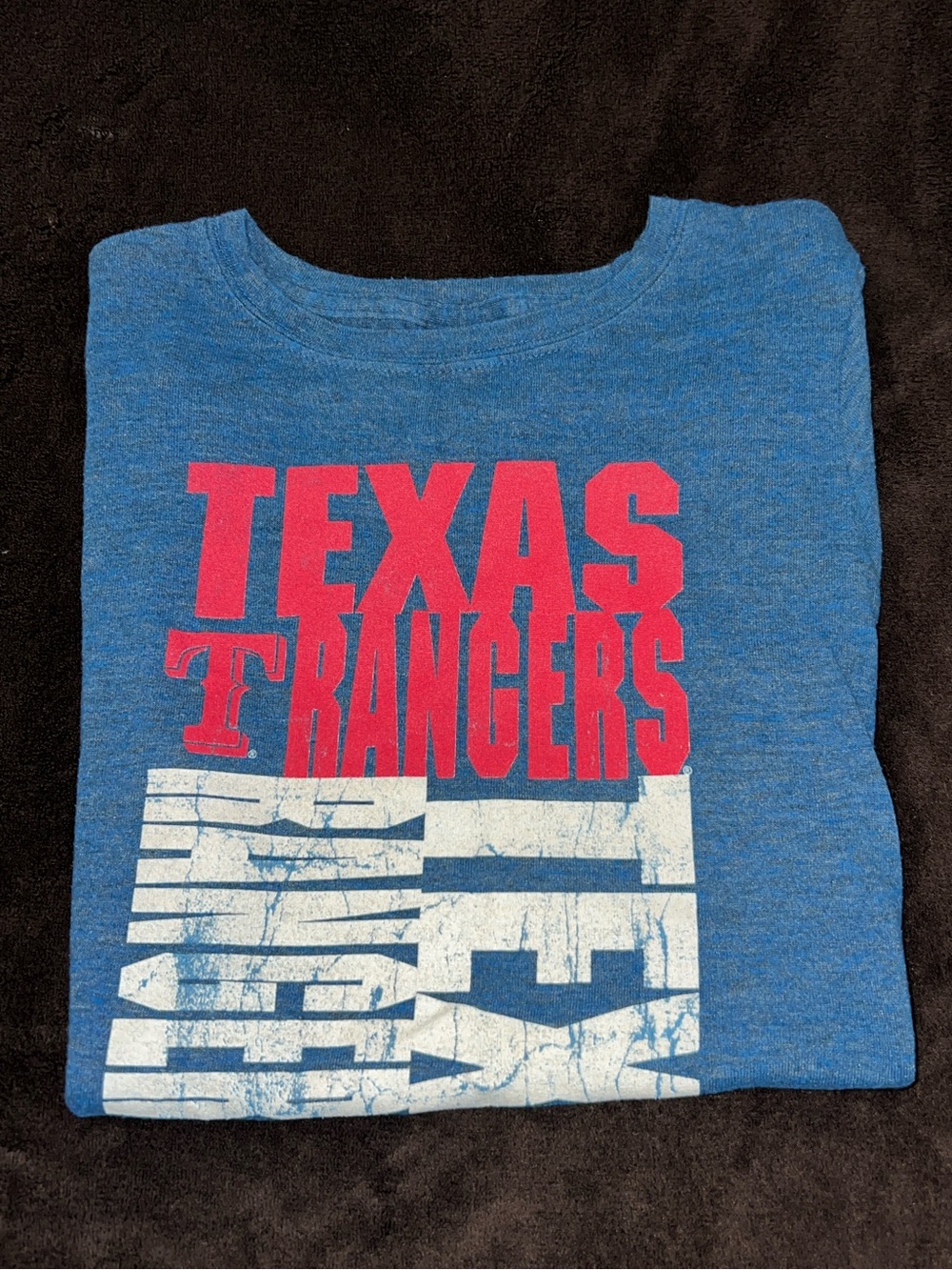 Rangers Graphic Tee with Red and White Print